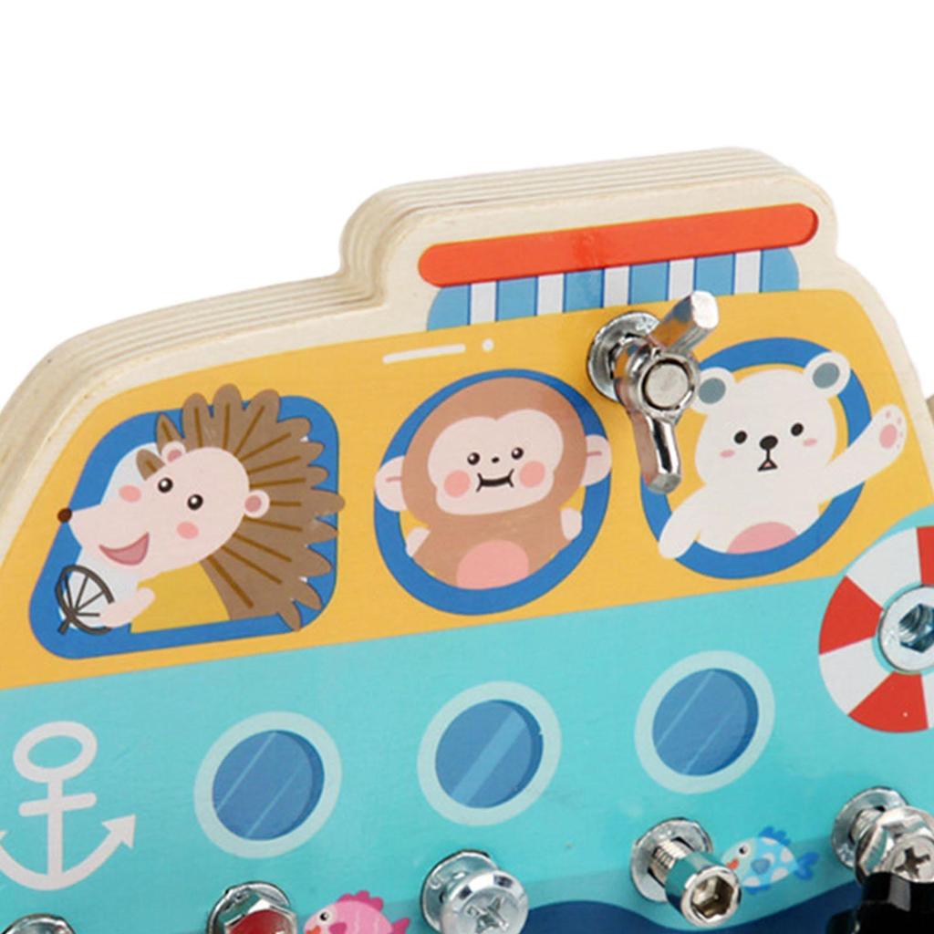 Kids Screwdriver Board Set Educational Toy Hand Eye Coordination Early Learning for Boys and Girls