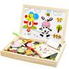 Holz Multifunktions Kinder Tier Puzzle Schreiben Magnetischen Reißbrett Tafel Lernen Bildung Spielzeug Für Kinder