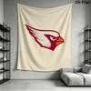 Arizona Cardinals Wall Tapestry Aesthetic Wall Hanging Printed Fabric Blanket Decorative Tapestries for Bedroom Living Room Home Decor