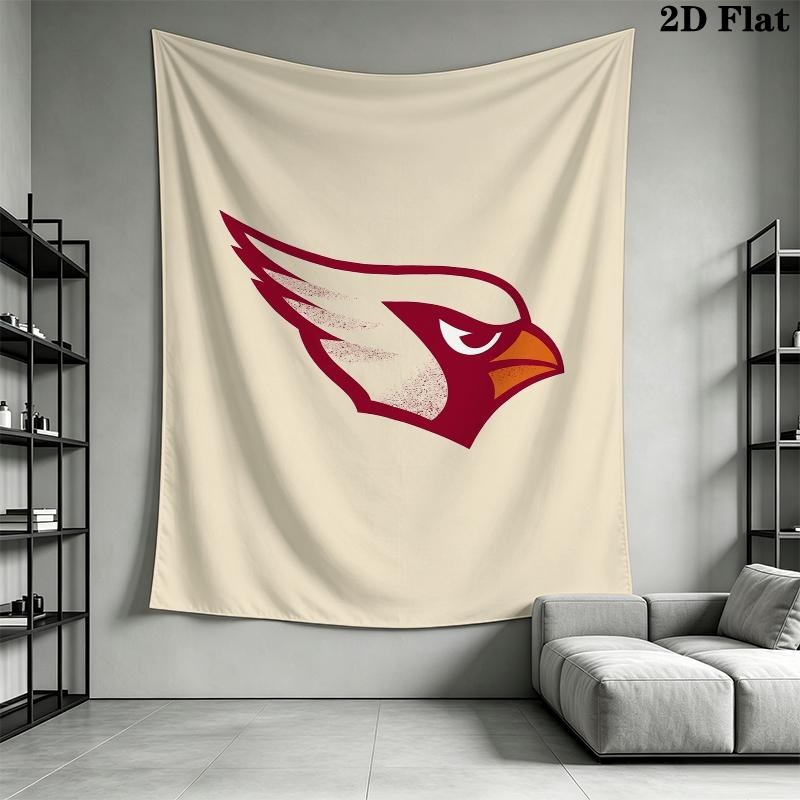 Arizona Cardinals Wall Tapestry Aesthetic Wall Hanging Printed Fabric Blanket Decorative Tapestries for Bedroom Living Room Home Decor