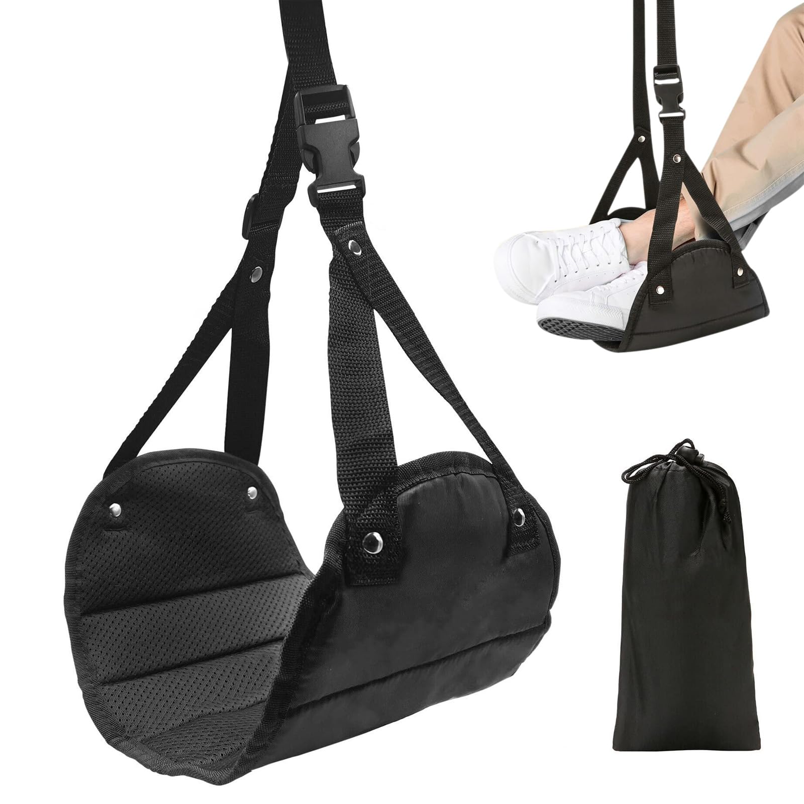 

Складная подставка для ног для самолетов, Удобная подставка для ног для путешествий, Удобная подставка для ног для ночных автобусов, Офисное кресло с сумкой для хранения, Популярное