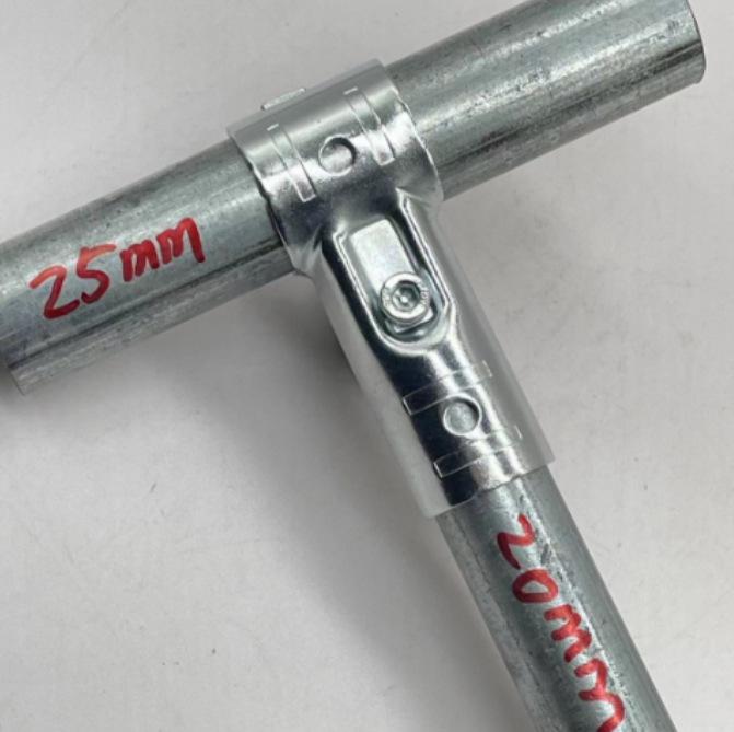 Edelstahl 25mm Sechskant-Rohrverbinder für verzinkte und Eisenrohre