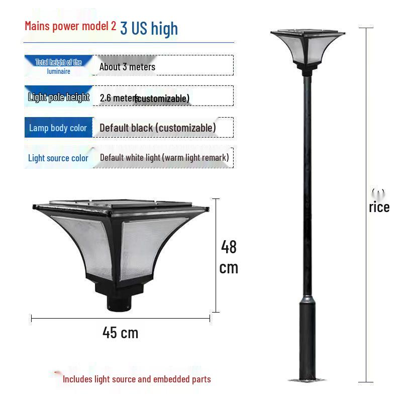 Waterproof Solar LED Landscape Light for Courtyard, Park, and Villa
