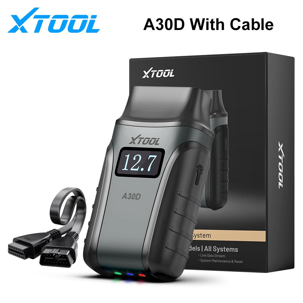 

2026 Новий XTOOL Anyscan A30D V2.0 Сканер OBD2 з довічним безкоштовним доступом Діагностичні інструменти Bluetooth Усі системи 19 Скидань Двонаправлений FCA A30D with cable