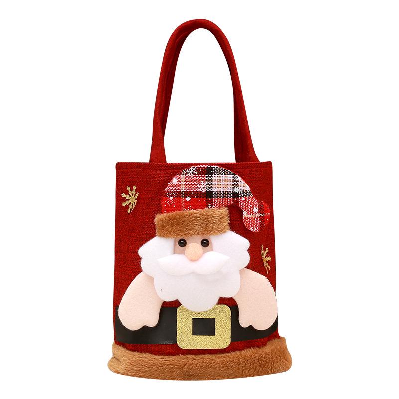 Santa Claus Apple Gift Bag for Children - Christmas Eve Candy & Peace Apple Packaging