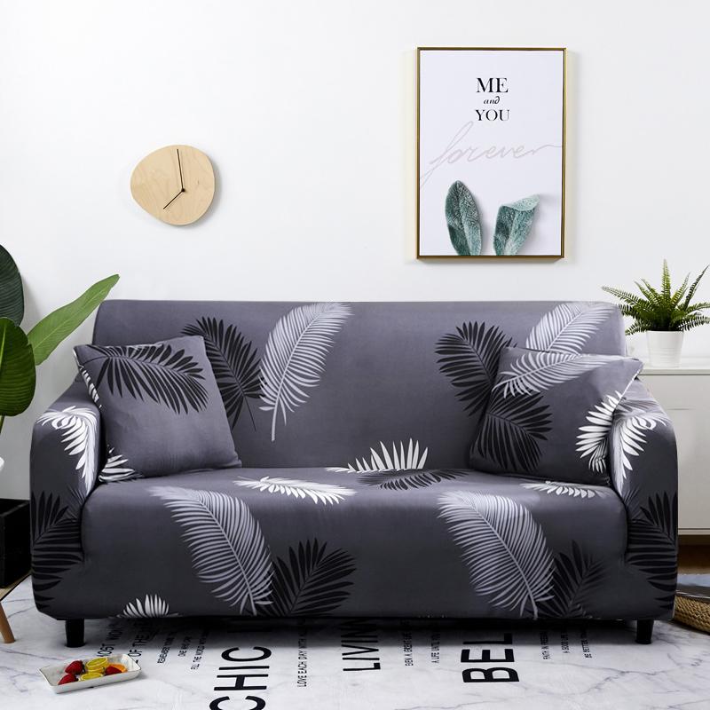 Bedruckte Sofabezüge für Wohnzimmer, elastischer Sofabezug, geometrischer Couchbezug, Eck-L-förmiger Chaiselongue-Sofa-Schonbezug