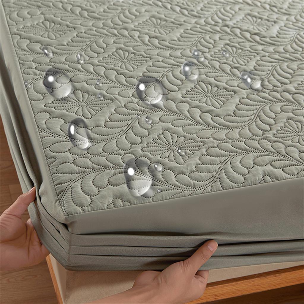 Home Mattress Cover Waterproof Thickened Quilted Waterproof Bed Cover Breathable Mattress Protector Fitted Bed Sheet 140/160x200