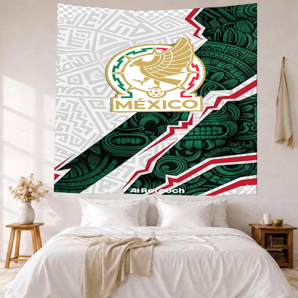 Mexiko Logo Wanddeko Wandteppich Kunst Für Haustiermemorial Geburtstag Hochzeitsfeier Kulisse Familiengeschenk