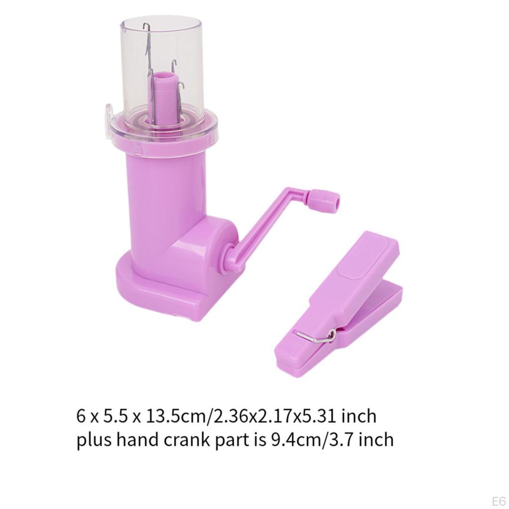 Compact Manual Knitting Machine, Hand Operated Cord Weaver for Home Use