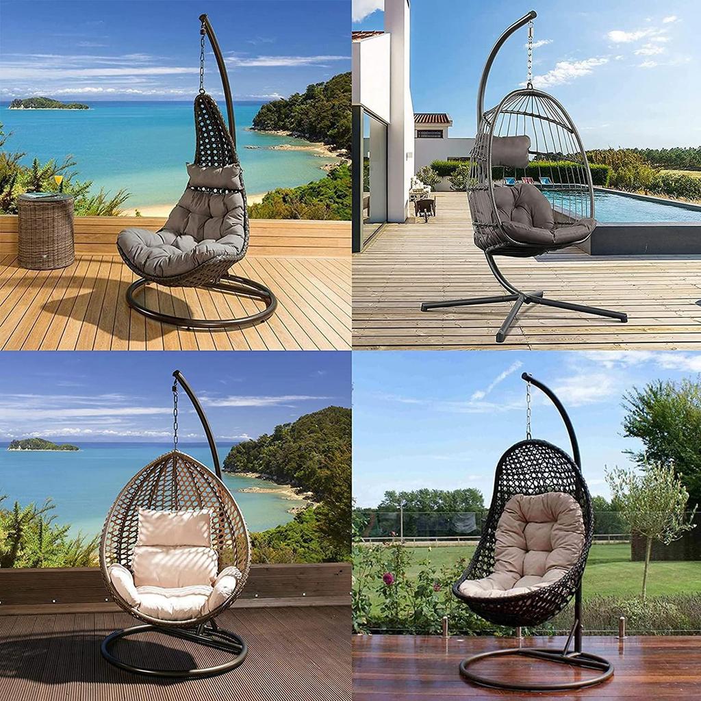 Cover for Garden And Patio Hanging Chairs, Black, with Zipper, Windproof, Dustproof, 210D Oxford ,