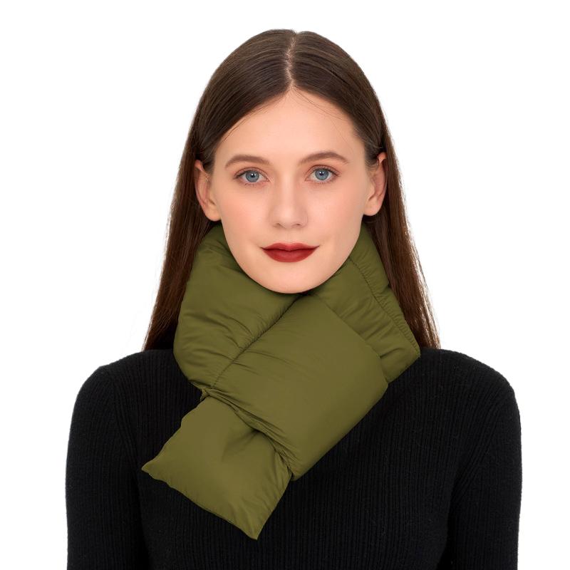 

Унисекс Ветрозащитный Теплый Водонепроницаемый Лыжный Тепловой Аксессуар Зимний Утепленный Модный Однотонный Утеплитель для Шеи Зимний Шарф Для Улицы зелёный