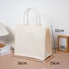 Muji Custom Logo Canvas Tote Bag - High Quality 3D Film Coated Cotton Bag