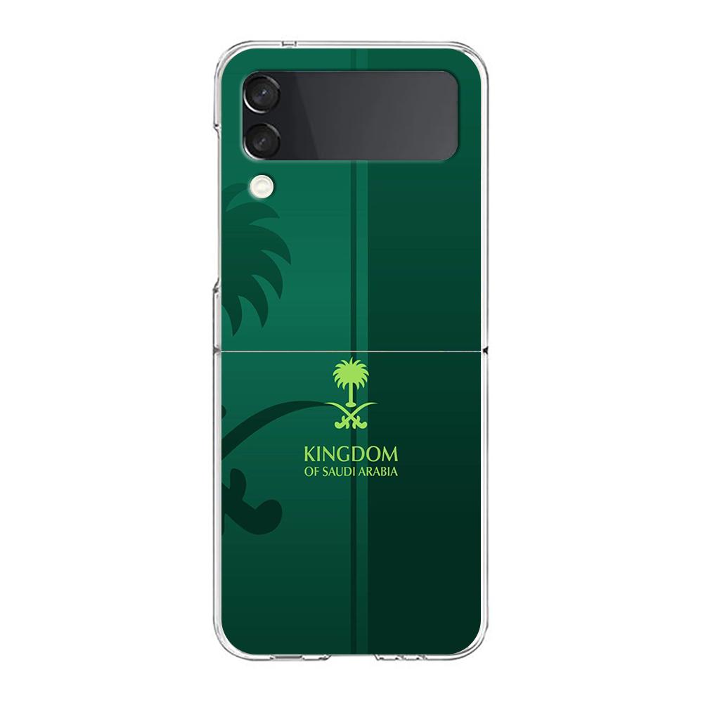 

Phone Cover For Samsung Galaxy Z Flip 6 5 4 Case Transparent For Samsung Z Flip 3 Hard PC Foldable Shell Saudi Arabia Passport Z Flip 6