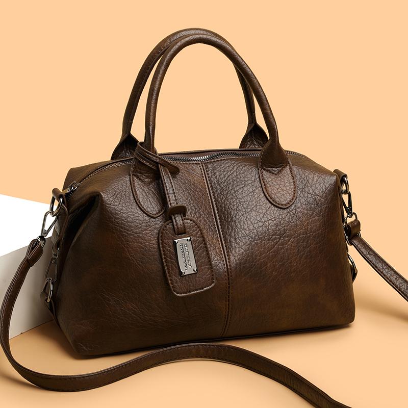 PU Retro Women's Bag Large Capacity Shoulder Crossbody Bag