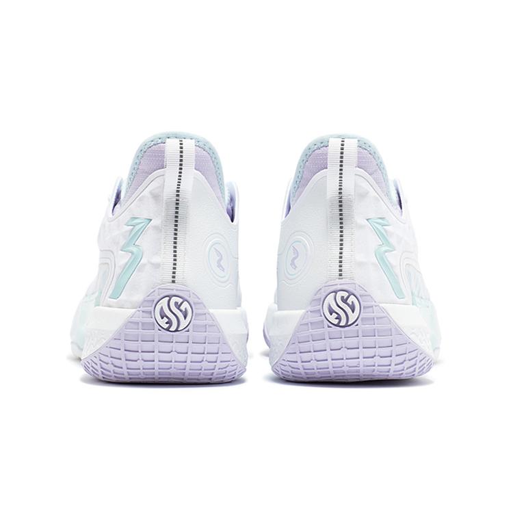 New 361° Zen 5 Basketball Shoes Men Low Top White Blue 572331101-2