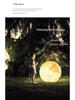 HuiXiang Dual-Powered Solar Moon Lamp for Outdoor Terrace & Garden - Waterproof Landscape & Lawn Light