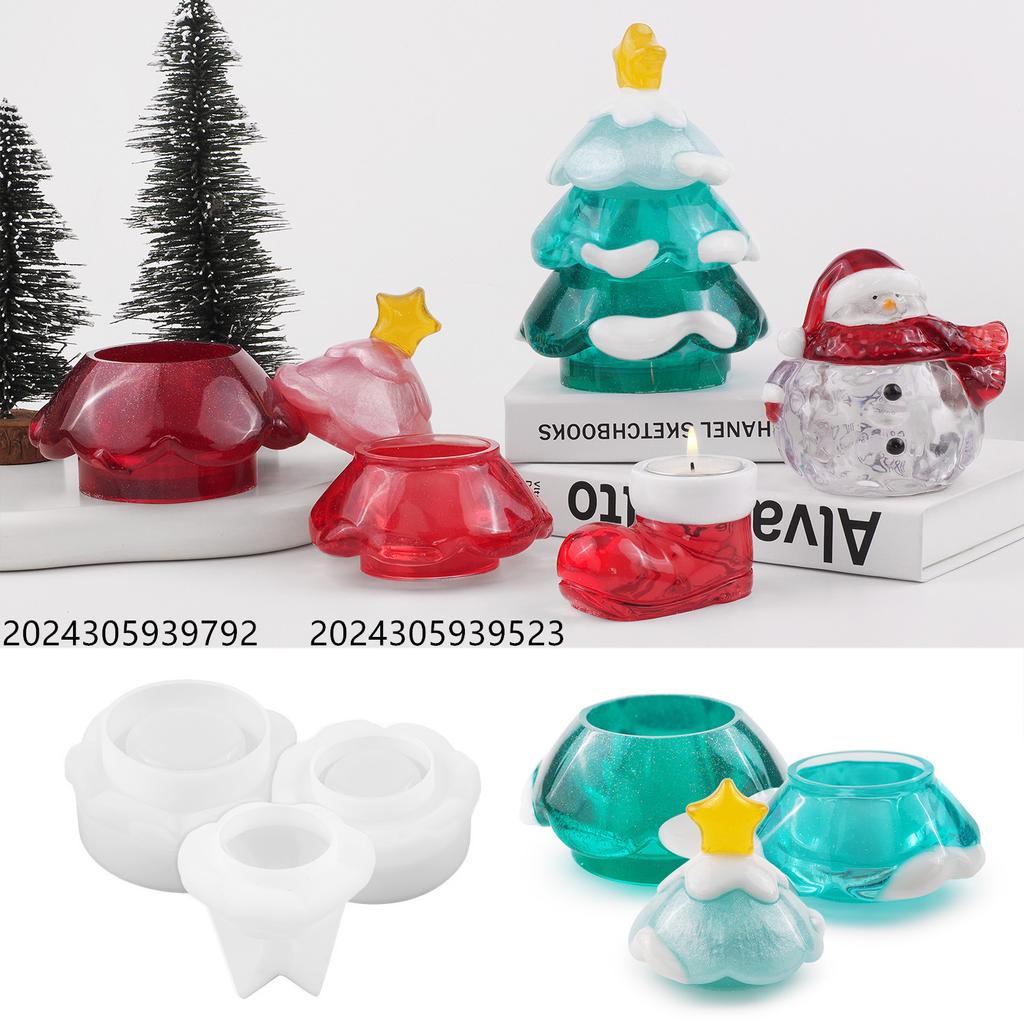 DIY Crystal Dropper Mold, Epoxy Resin, Christmas, Christmas Tree, Storage Jar, Bottle, Mirror Silicone Mold