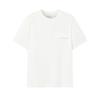 White Fashion Simple Classic Basic Solid Color Casual Versatile Comfortable Short Sleeve T-Shirt Men Tops Cloud-White F11M623113FWT