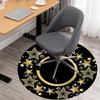 1PC star gold Office Round Area Rug, Under Office Chairs Bedroom Living Room Home Decor,Carpet for Office, -1110258