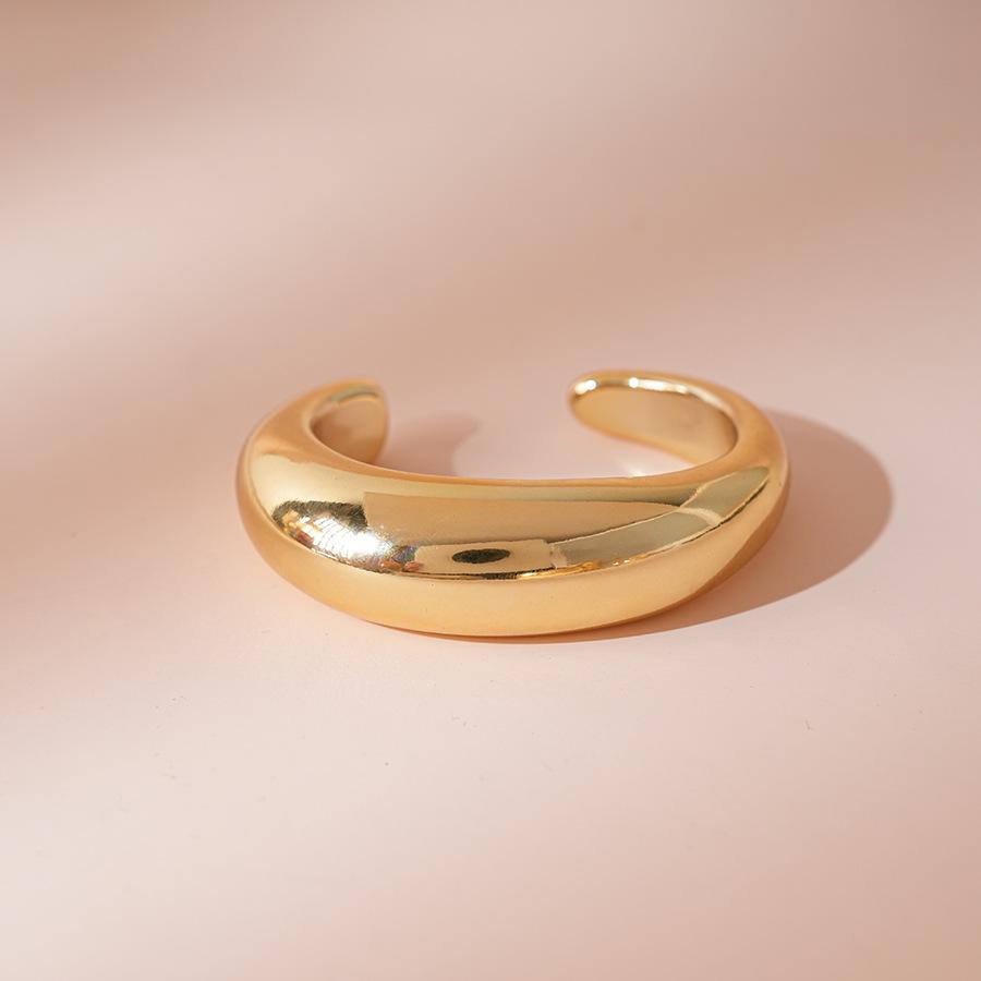 DIEZI 7 Style Exaggerated Hip Hop Gold Color Metal Cuff Bangles for Women Men Punk Geometric Round Bracelet Party Jewelry Set