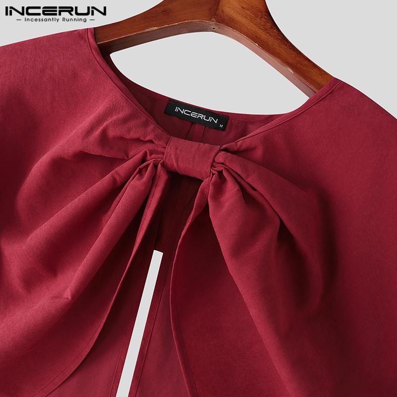 INCERUN Bărbați Fundă Nod Despicături Stil Șal Pelerine Lungi de Petrecere Paltoane Pelerină