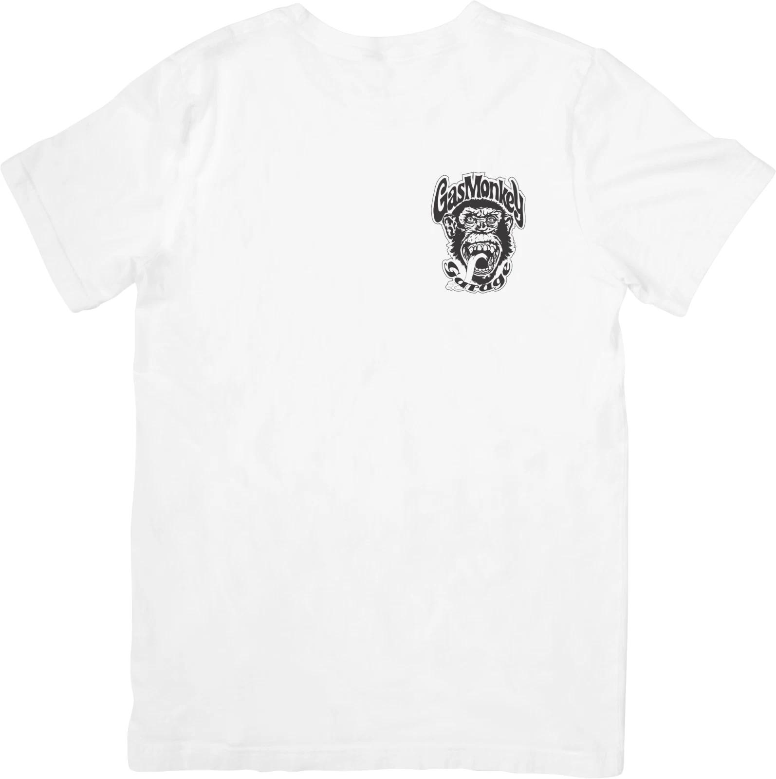 

Gas Monkey Music Качественная хлопковая футболка белого цвета для мужчин и женщин. M
