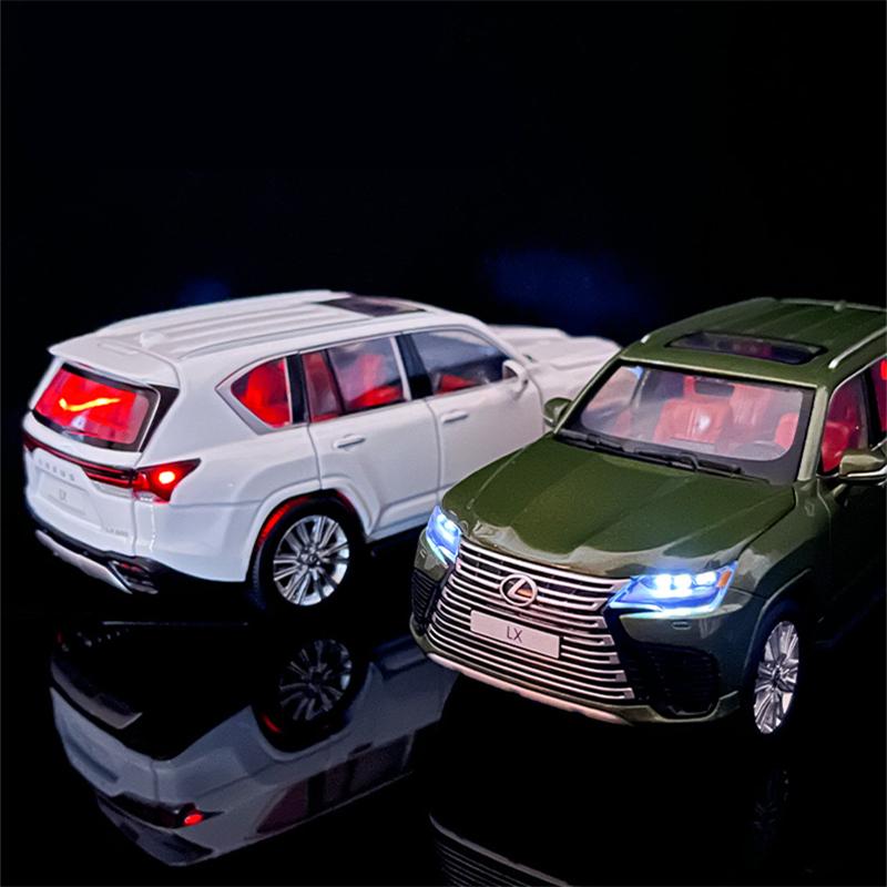New 1/32 Lexus LX600 SUV Alloy Luxy Car Model Diecasts Metal Off-road Vehicles Car Model High Simulation with Light Childrens Toy Gift