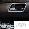 For Hyundai Sonata 2015-2019 Matte Silver Inner Door Handle Lock Frame Trim 4PCS