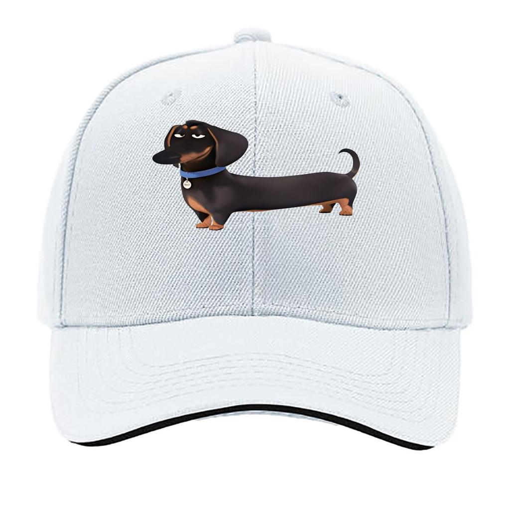 Fun Sausage Dog Print Baseball Cap Fashionable Adjustable Lightweight Durable Ideal for Hiking Sandwich Baseball Cap