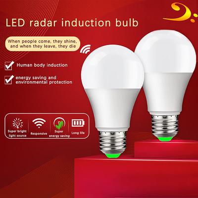 220V E27 7W 9W 12W 18W Led Lamp Auto Smart Infrared Bulb Energy Saving Bombillas Home Porch Microwave Radar Motion Sensor Light