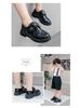 Boys' Black Leather Shoes Soft Sole, Korean-Style, for Spring/Autumn 2025 School Performance.