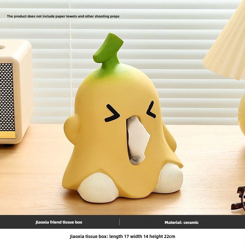 

Без банана зеленая коробка для салфеток креативная банановая коробка для салфеток бытовая гостиная настольное художественное украшение керамическая бумага инструменты для хранения