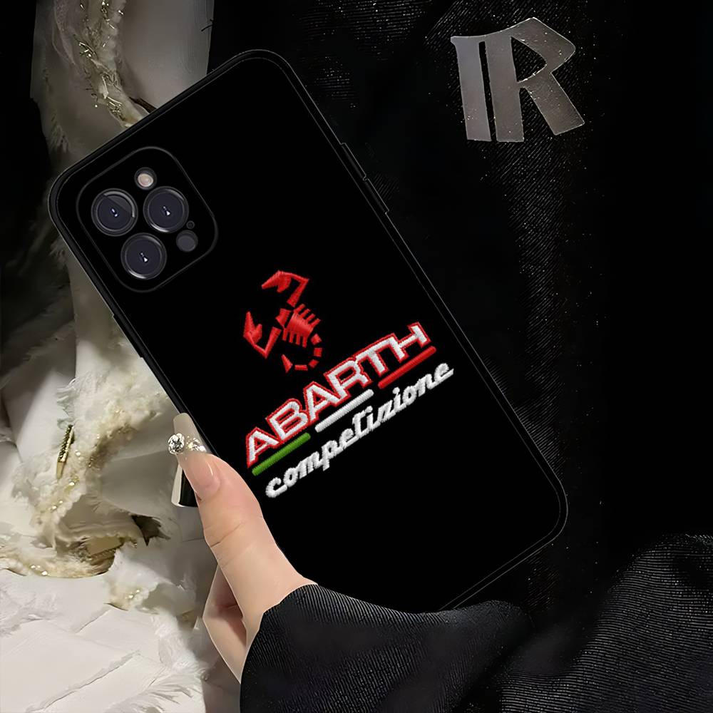 A-Abarth LOGO Phone Case For Iphone 17 Air 16 15 14 13 12 11 Pro Max 16 15 14 Plus TPU Soft Case