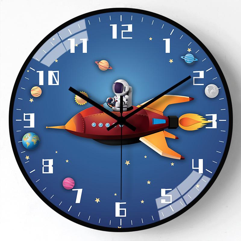 16-inch 40cm creative cartoon children's bedroom home living room wall wall wall mute clock simple hanging table