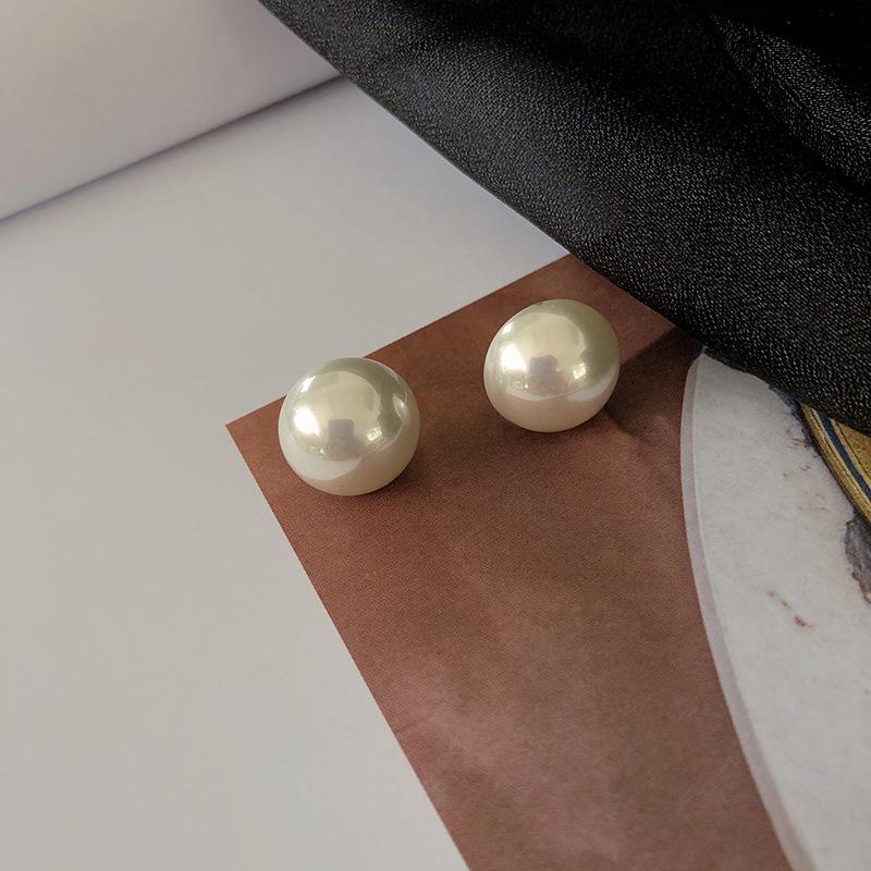 925 Silver Retro Pearl Earrings - Classic Japanese & Korean Style