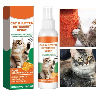 100ml Cat Soothing Spray To Prevent Scratching And Disorderly Urination Mild Ingredients Pet Accessories