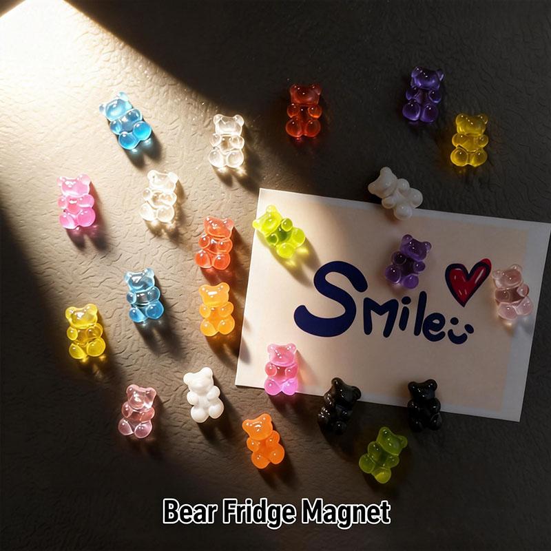 10 pieces Mix Colors Bear Fridge Magnetic Photo Message Board Blackboard And Whiteboard Stickers Kitchen Decoration Accessories