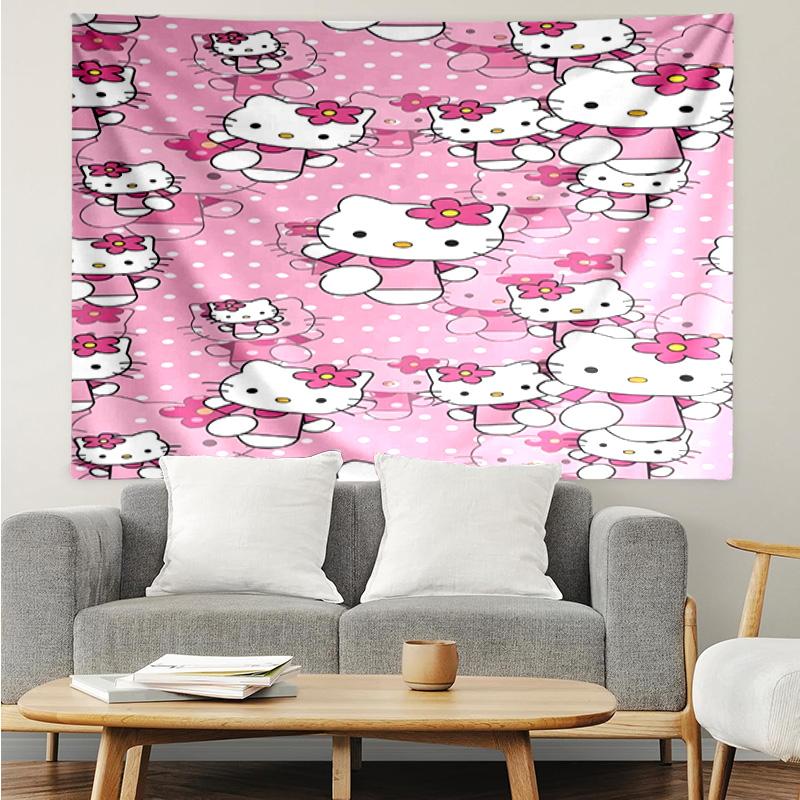 1PC Kitty Party Quick-Dry Tapestry, Unique Design Tapestry, Suitable for Bedroom,Livingroom, Playroom,Heartwarming Holiday Gifts