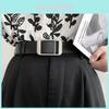 Trendy Korean Style Simple No Hole Women's Decorative Casual Denim Pants Belt For Students