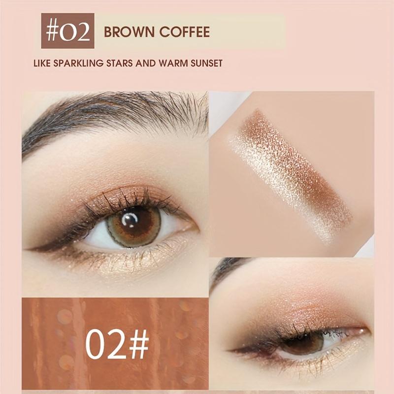 

2-в-1 Highlight Glitters Eyeshadow Stick Двусторонние 2-цветные блестки Перламутровый не размазывающийся макияж глаз Косметика