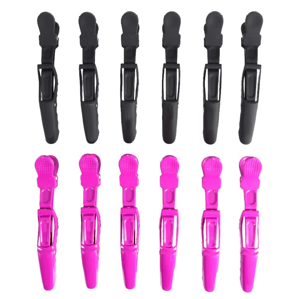 6PCS Hairdressing Salon Hair Clip Sectioning Clamp Hairpin Grip Accessories Tools 2 Colors