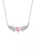 Diamond Heart Necklace Women