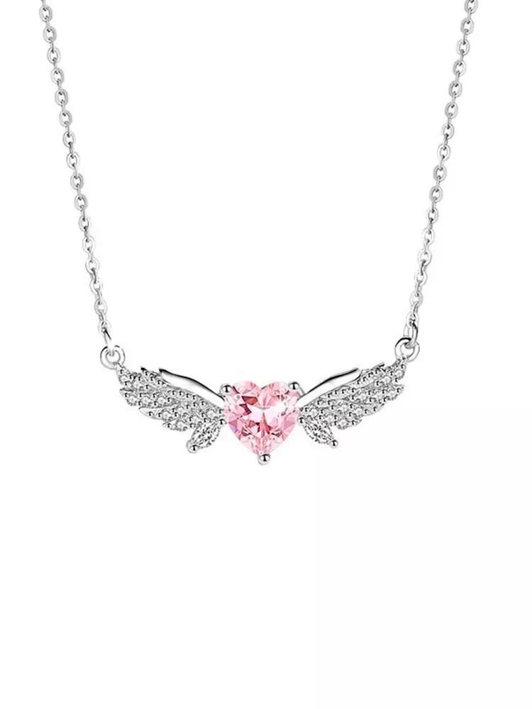 

Бриллиантовое сердце ожерелье для женщин серебряный