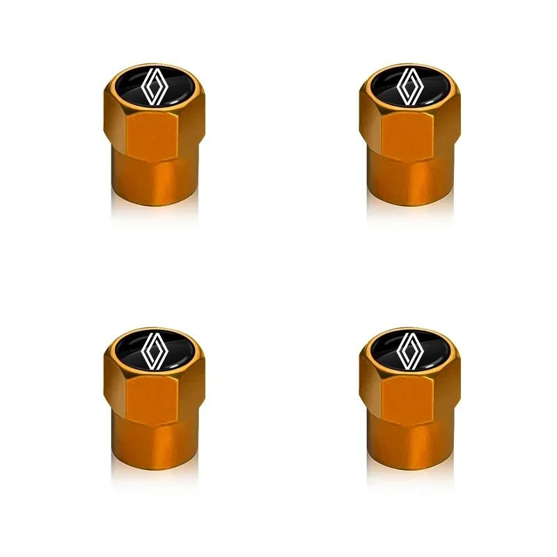 Hub Caps New 4Pcs Car Wheel Tire Valve Caps Air Stem Covers Accessories For Renault RS Megane 2 3 Twingo Clio Talisman Captur Tr