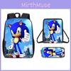 Cartoon Pattern Children Breathable Backpack Three Set Piece
