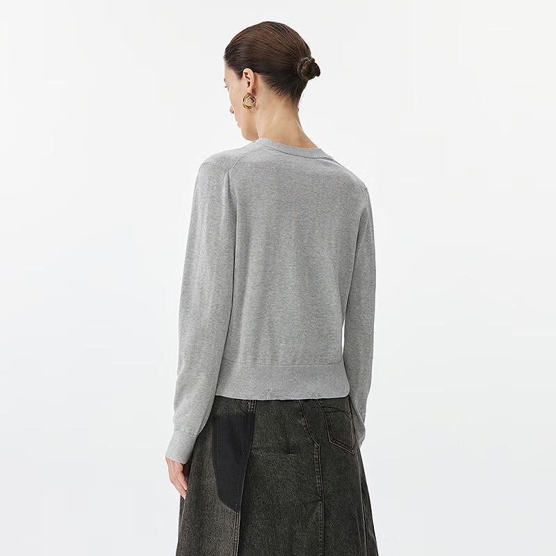 JNBY 2025 Spring V-Neck Slim-Fit Cardigan