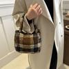 Large Capacity Fashion Bag New 2025 Spring Feeling Plush Tote Bag Shoulder Bag