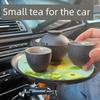 On-Board Bracket Cup Holder Dinner Plate Tray Car Cup-Seat Beverage Table Food Storage Small Dining Table Mini