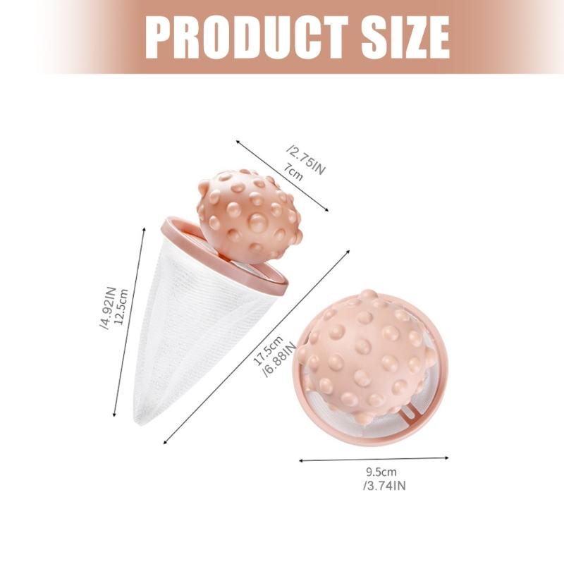 3PCS Laundry Hair Filter Ball Easy to Use Pet Lint Remover Hair Catcher for Washing Machine Household Washer Essential