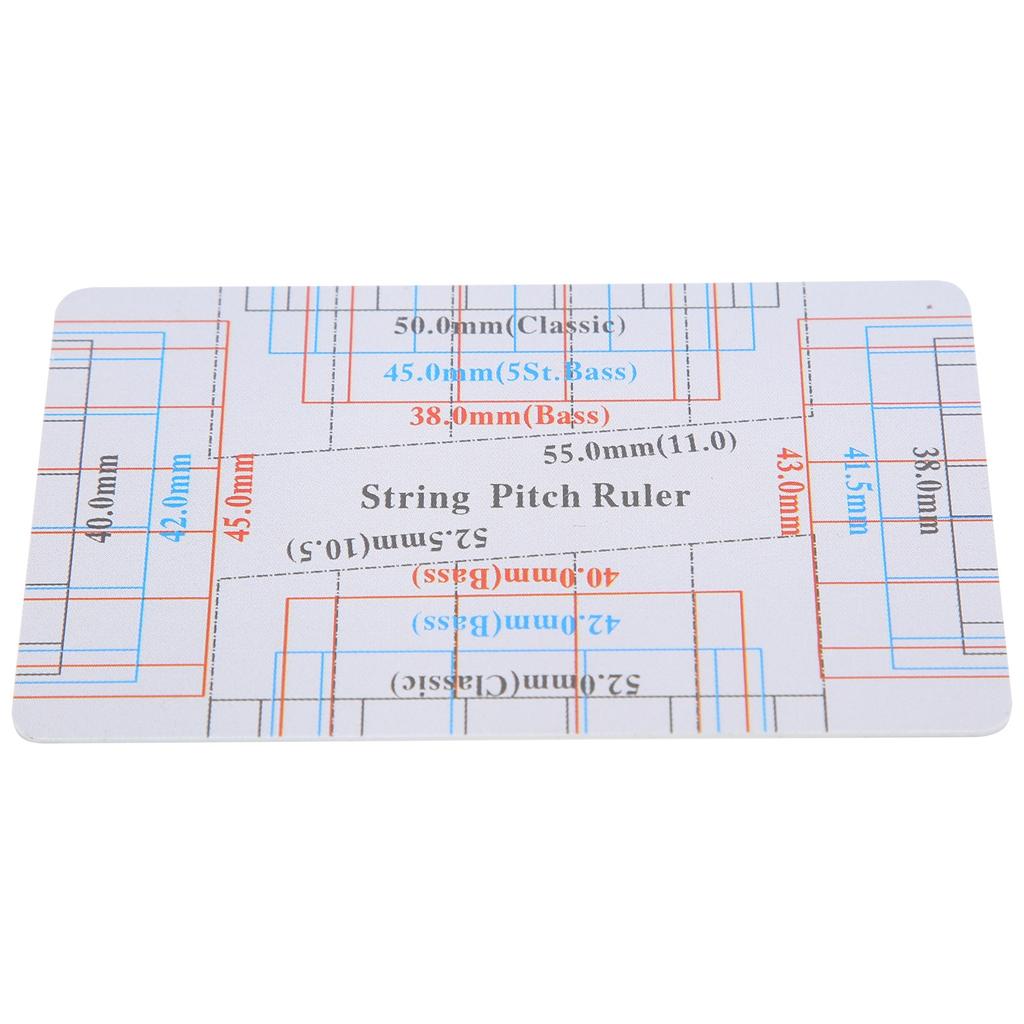 String Action Gauge Ruler Measuring Repair Set Up Tool Kit Electric Bass Acoustic Guitar